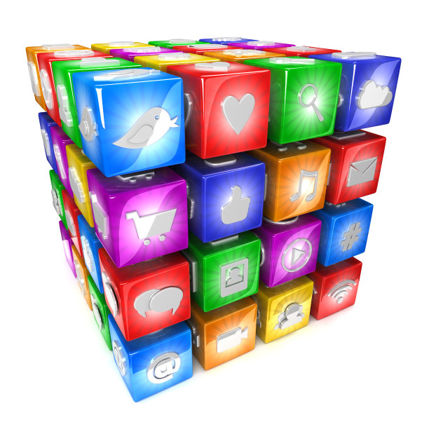 社交媒体图标图片下载