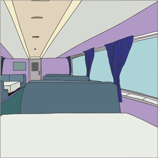 有大窗户的餐车图片下载