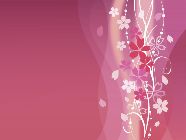 美丽的樱桃树插图图片下载