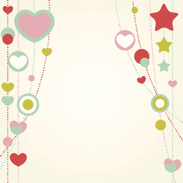 可爱的心形贺卡图片下载