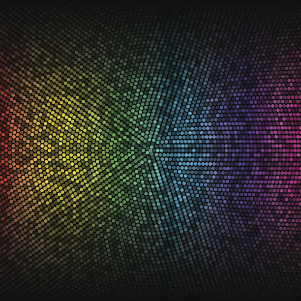 彩虹色的迪斯科灯光背景图片下载