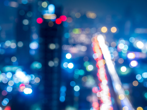 曼谷夜景/插画图片下载