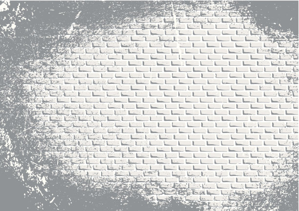 灰色背景与肮脏的元素和砖墙图片下载