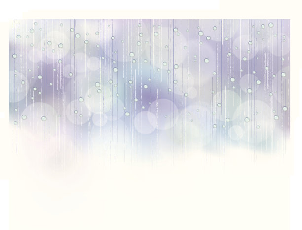 美丽的雨的插图图片下载