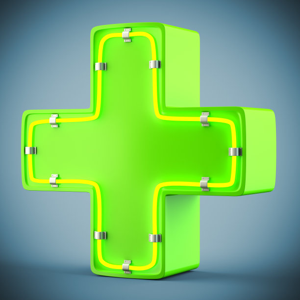 霓虹绿十字图片下载