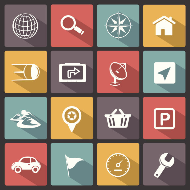 GPS导航图标图片下载