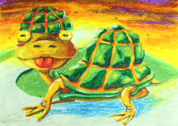 吐着舌头的乌龟图片下载