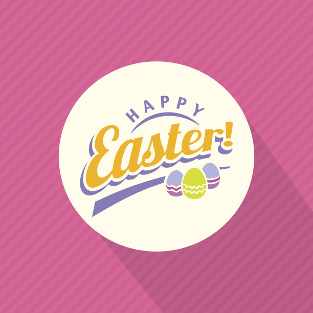 矢量标签元素复活节假期。图片下载