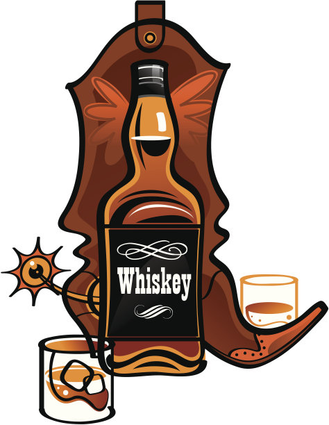 威士忌和牛仔靴图片下载