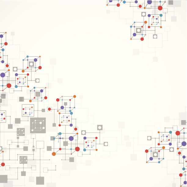 一个多色网络通信背景素材图片