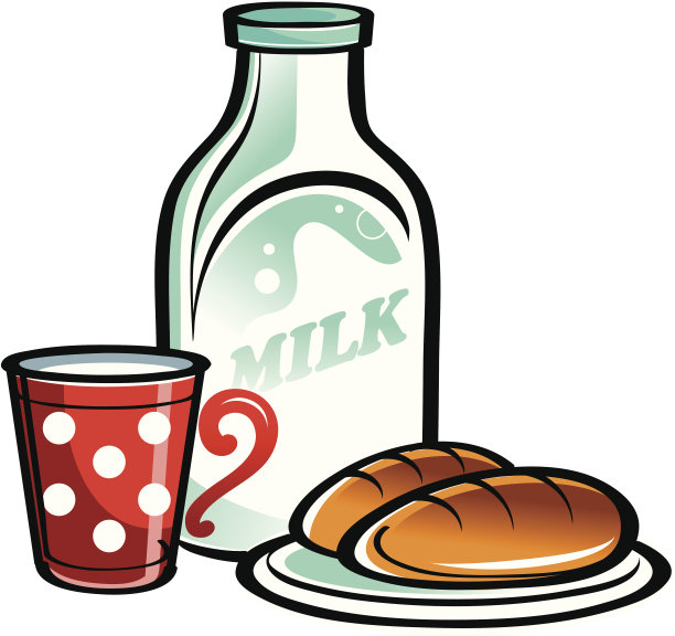 牛奶和馅饼图片下载