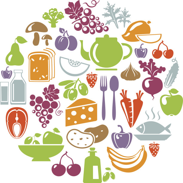 健康食品蔬菜组合图片下载