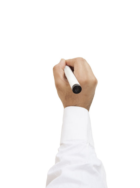 手持记号笔书写图片下载