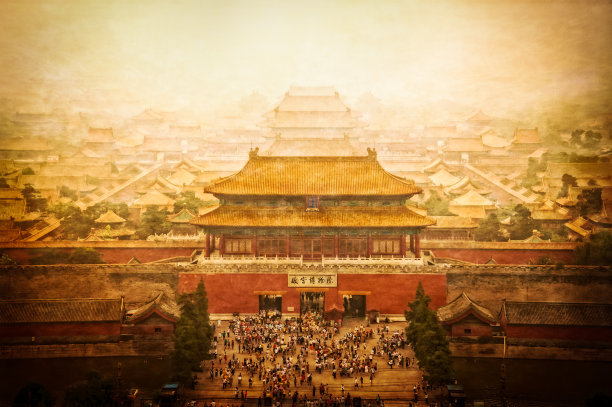 紫禁城古景，北京，中国图片下载