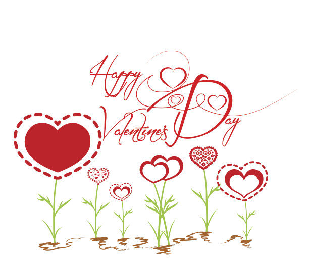 情人节快乐，心花满园图片下载