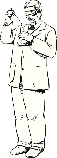 做科学实验的化学家图片下载