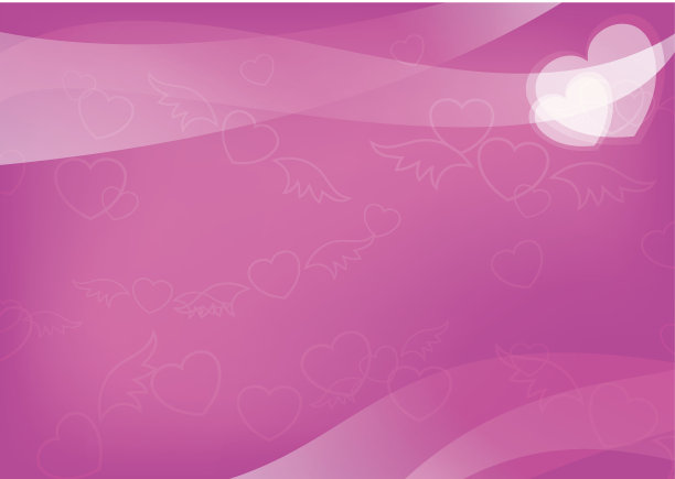 向量粉红色卡与心图片下载