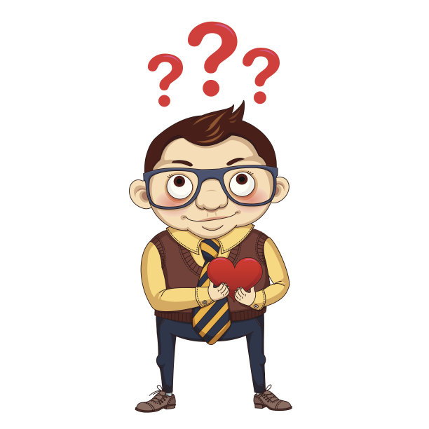 微笑的男孩，红心图片下载