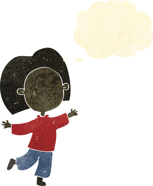 复古卡通舞蹈人图片下载