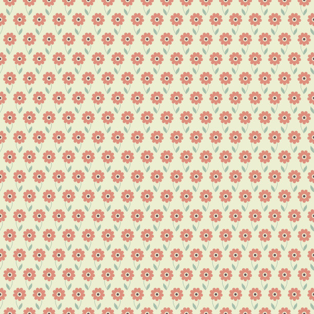 优雅浪漫的粉色复古矢量无缝图案图片下载