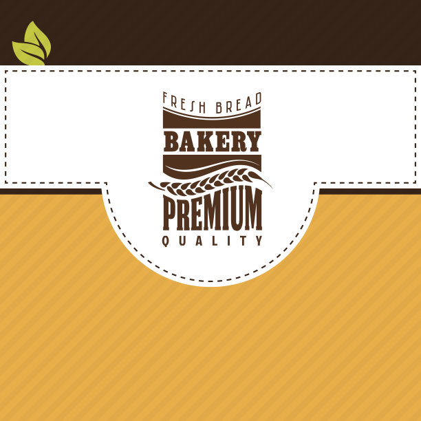 面包店复古的标签图片下载