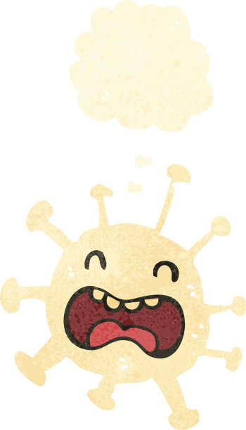 复古的卡通抗体图片下载