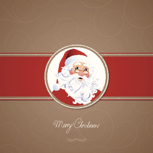 矢量背景与圣诞老人图片下载