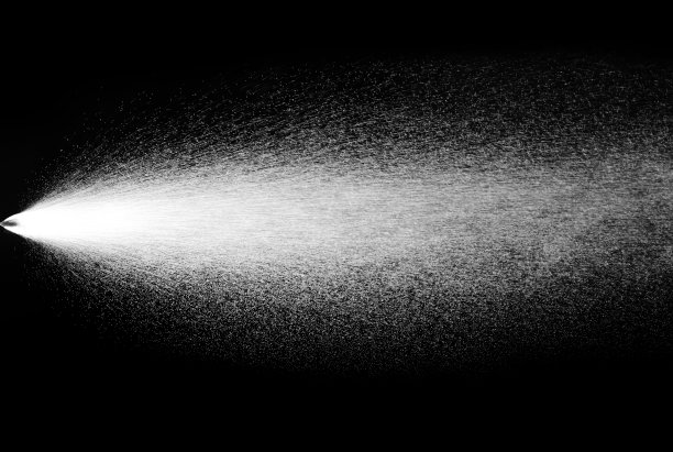 长方形单色照片强大的白色喷雾图片下载