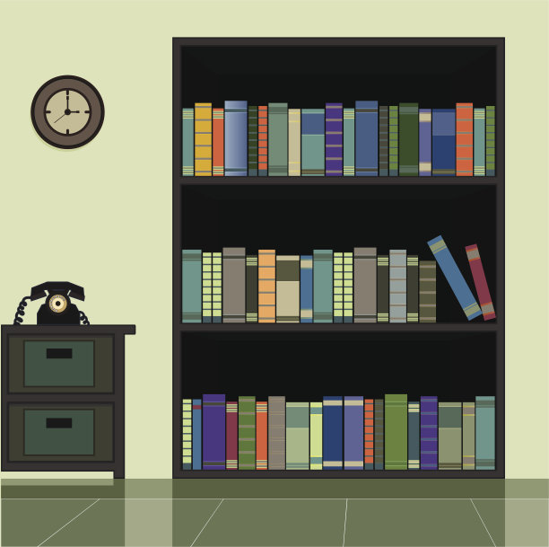 书架上素材图片