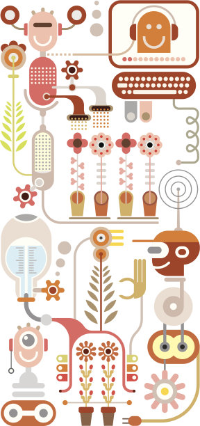 花卉实验室矢量图图片下载