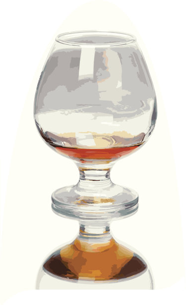 白兰地酒杯(向量)图片下载