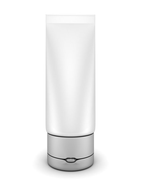 化妆品管在白色的背景图片下载