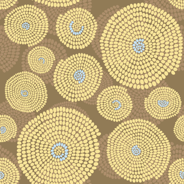 传统的非洲装饰与漩涡。无缝的矢量模式。图片下载