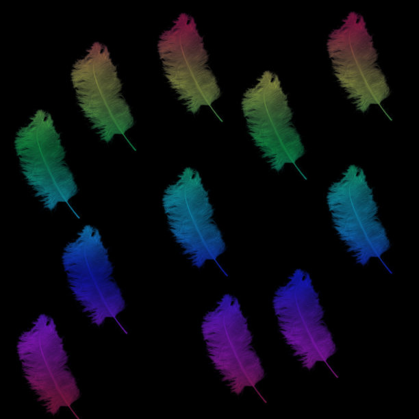 抽象魔法羽毛背景图片下载