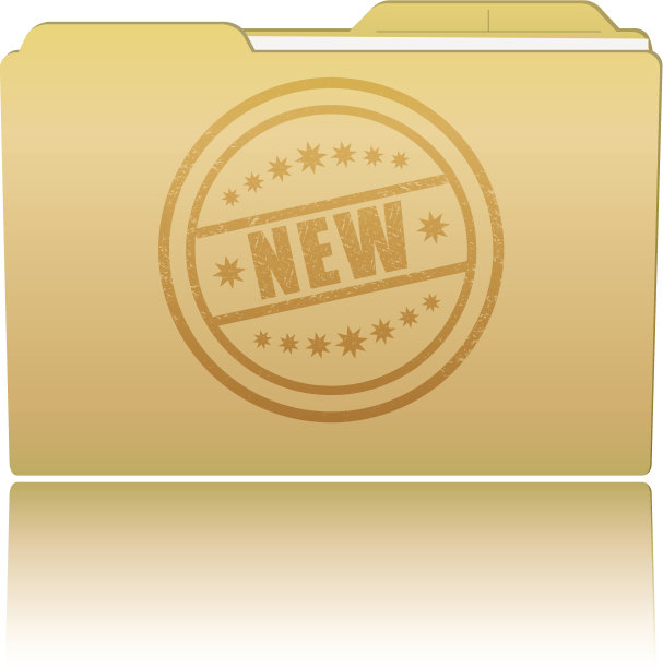 印有“新”破损邮票的文件夹图片下载