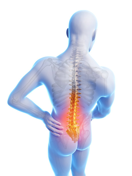 背部剧烈疼痛的男人图片下载