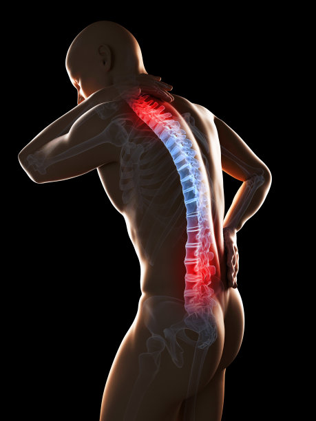 背部剧烈疼痛的男人图片下载