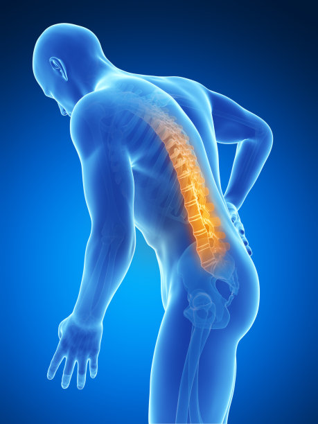 背部剧烈疼痛的男人图片下载