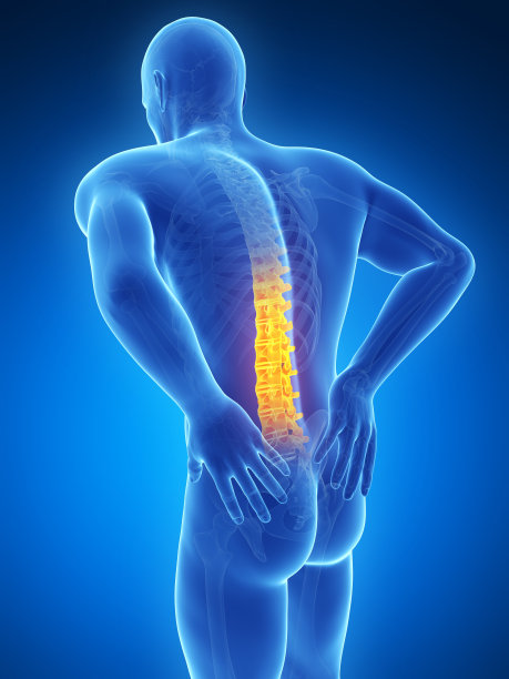 背部剧烈疼痛的男人图片下载