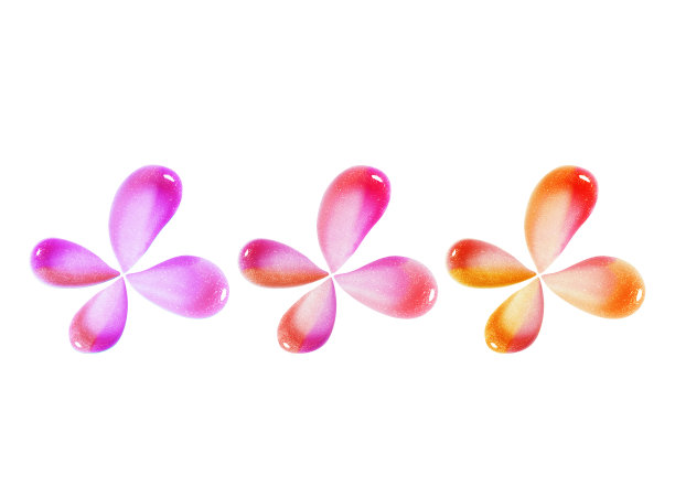 唇彩样品隔离白色图片下载