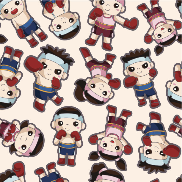 无缝的拳击手模式图片下载