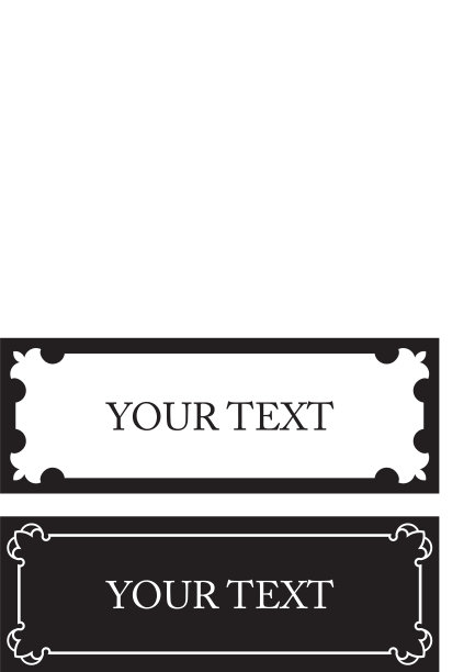 门牌帧矢量图片下载