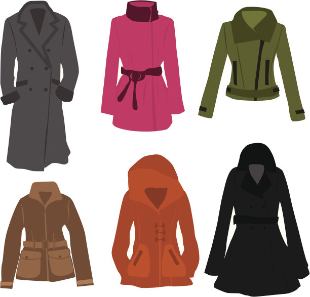 矢量收集衣服图片下载