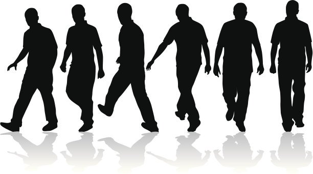 一个男人的剪影图片下载