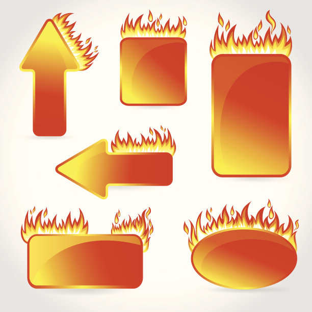 燃烧与消防设计的销售贴纸和标签图片下载