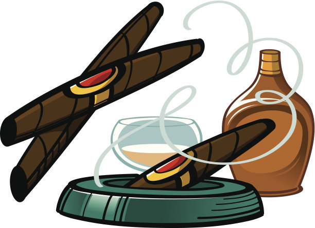 雪茄和白兰地图片下载