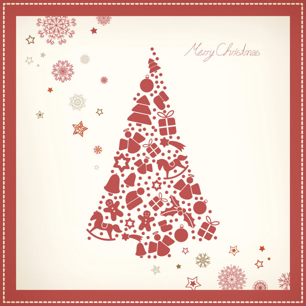 向量的圣诞树图片下载