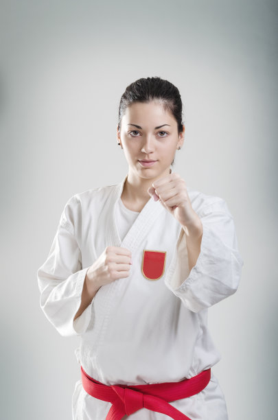 空手道的女孩图片下载