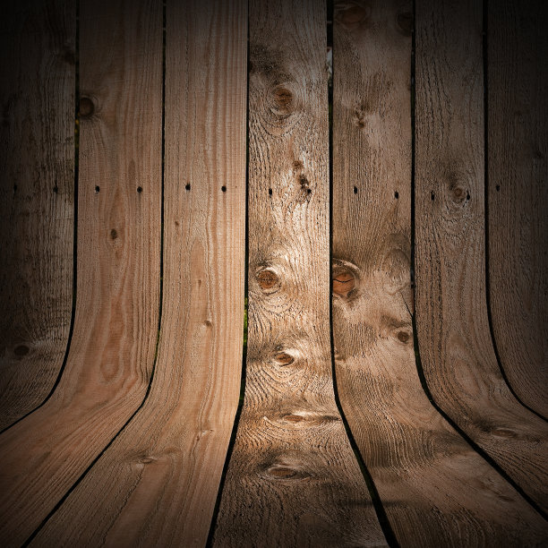 弯曲的木板，如墙和地板图片下载