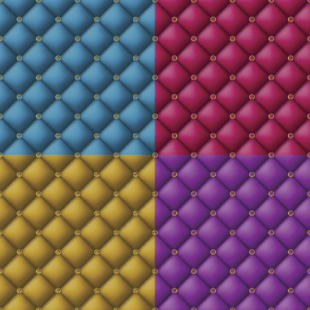 钮扣凹钉皮革背景。图片下载